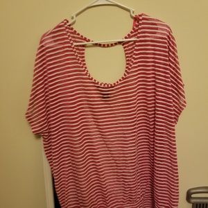 Striped lane bryant top